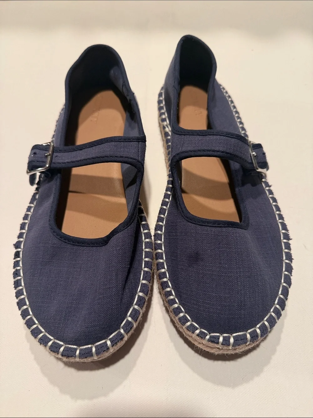 Old Navy Navy Mary Jane Espadrille Flats